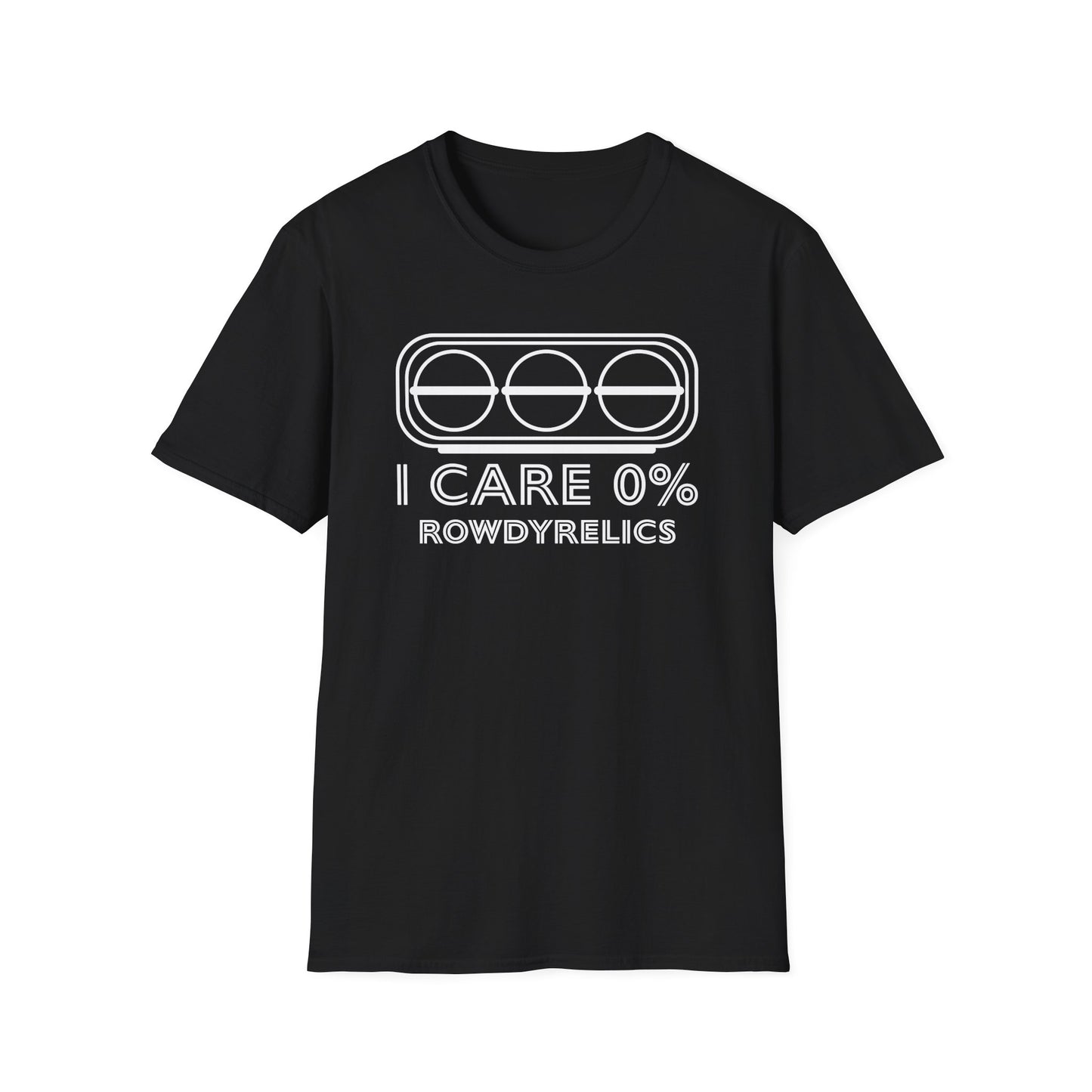 Front Print I CARE 0% T SHIRT