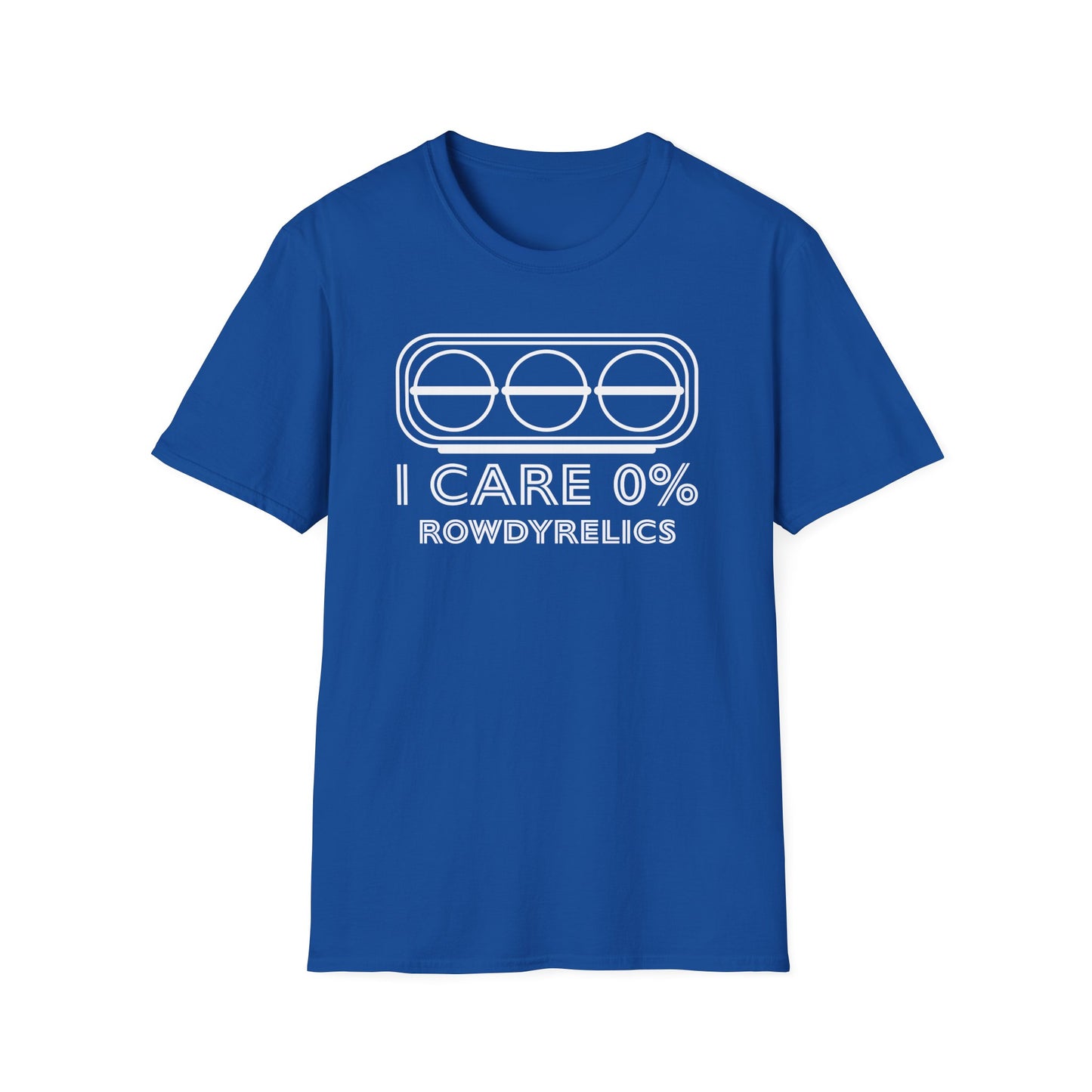 Front Print I CARE 0% T SHIRT