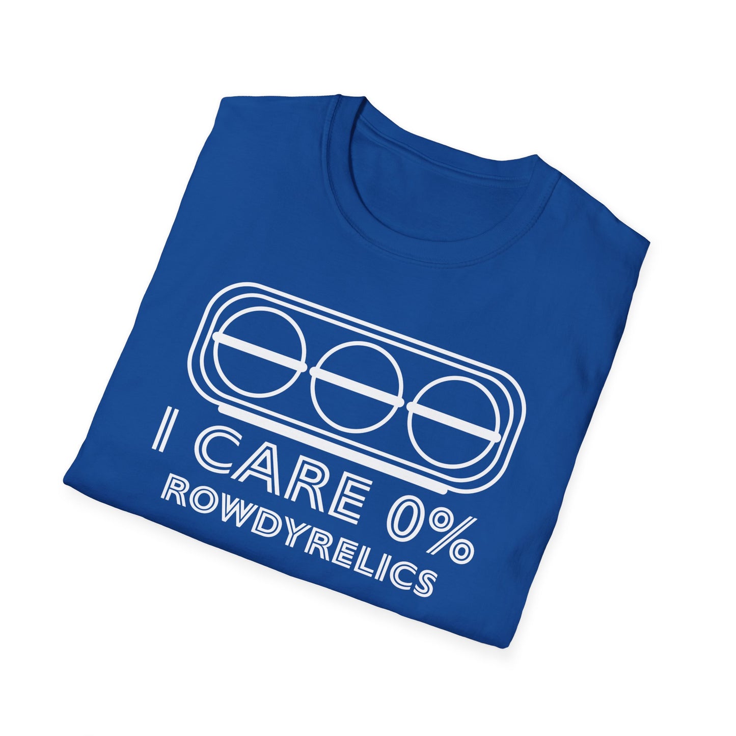 Front Print I CARE 0% T SHIRT